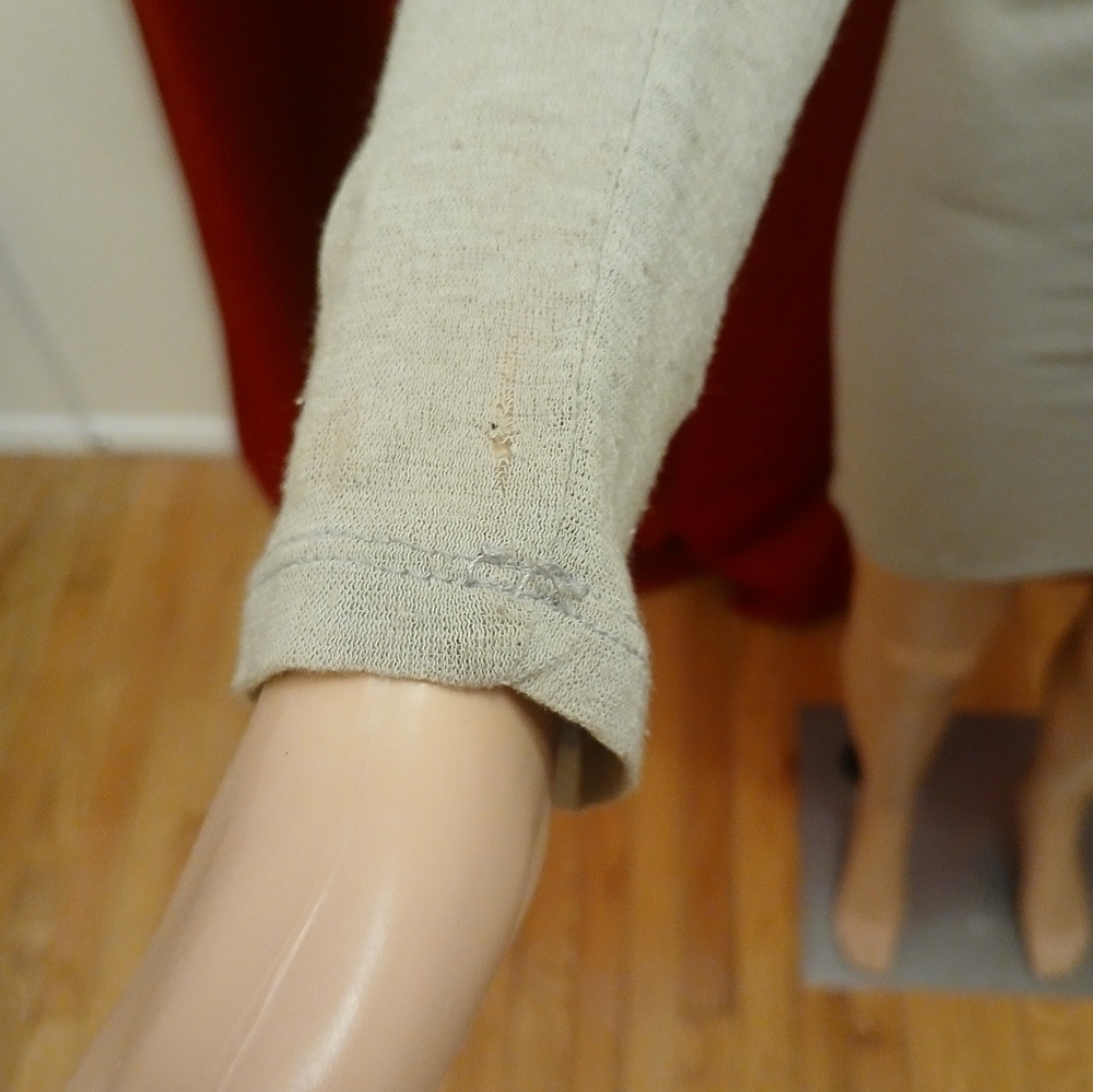 Calvin Klein Asymmetrical Gray Sheer Vintage Top/Dress size M​​​ - Picture 6 of 7